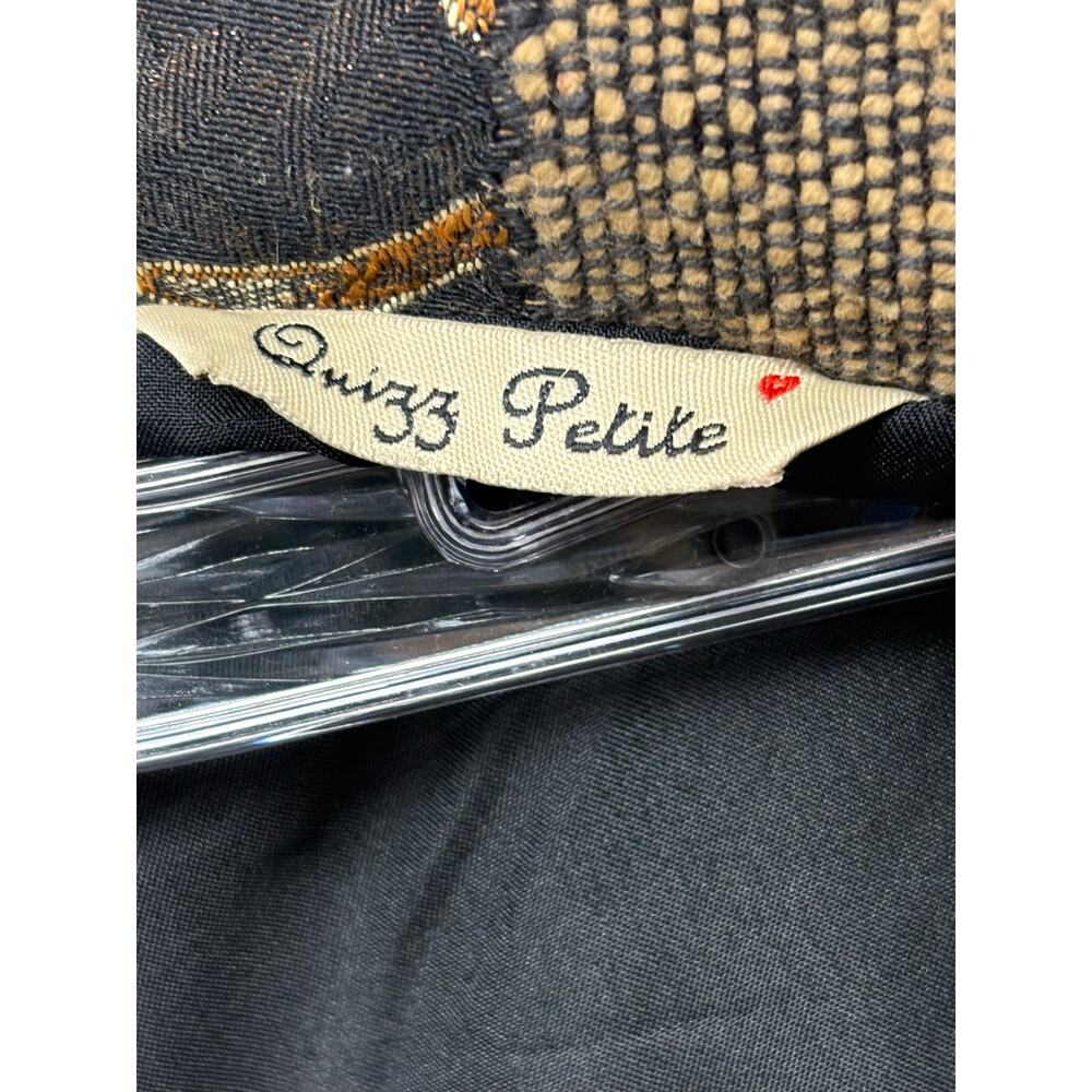 Quizz Petite Patchwork Tapestry Jacket Zebra Art … - image 5